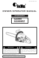 RedMax G3200 Owner's/Operator's Manual