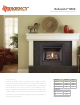 Regency Direct Vent Medium Gas Fireplace Bellavista B36X Specification Sheet