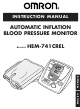 Omron HEM-741CREL Instruction Manual