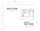 Riccar REC 5900 User Manual