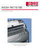 Ricoh FW770 Product Manual