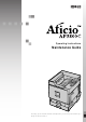Ricoh Aficio AP3800C Maintenance Manual