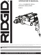 RIDGID R5013 Operator's Manual
