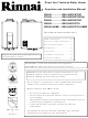 Rinnai R50LSI Operation And Installation Manual