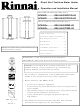 Rinnai RC80HPE Operation And Installation Manual