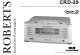 Roberts Digital Radio with Dual Alarms CRD-29 User Manual
