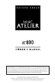 Roland AT800 Music Atelier Owner's Manual