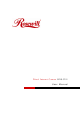 Rosewill WIRED INTERNET CAMERA RXS-3211 User Manual