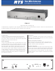 RTS PS-31 Specification Sheet