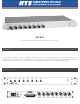 RTS Digital Matrix Intercom IFB-828 Specifications