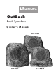 Russound OUTBACK ROCK SPEAKER Owner's Manual