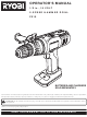 Ryobi P210 Operator's Manual