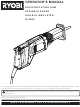 Ryobi RJ162VK Operator's Manual