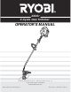 Ryobi 2800r Operator's Manual