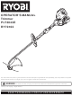 Ryobi PLT3043E, RY70103 Operator's Manual
