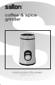 Salton CG-1174 Instruction Booklet