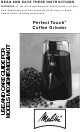 Melitta MEGIBKIT Use And Care Manual