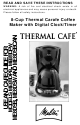 Salton Thermal Cafe ME8DSB Use And Care Manual