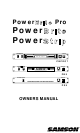 Samson PowerBrite PB9 Owner's Manual