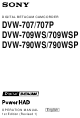 Sony DVW-707/707P Operation Manual