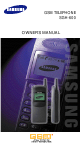 Samsung SGH 600 Owner's Manual