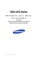 Samsung SGH-x475 Series User Manual