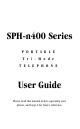 Samsung SPH N400 User Manual