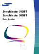 Samsung SyncMaster 700IFT Owner's Instructions Manual