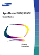 Samsung SyncMaster 753DF Owner's Instructions Manual