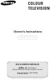 Samsung CS29K30ML Owner's Instructions Manual