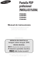 Samsung PANTALLA PDP PROFESSIONAL PPM42M6H Manual De Instrucciones