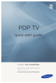 Samsung PL50A450P1 Quick Start Manual