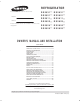 Samsung RS2531 series Owner's Manual And Installation