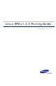 Samsung V1.3.0 Porting Manual