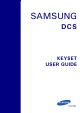 Samsung DCS KEYSET User Manual