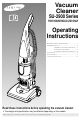 Samsung SU-2900 Series Operating Instructions Manual