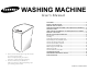 Samsung WASHING MACHINE User Manual