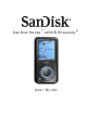 SanDisk Rhapsody User Manual