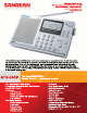 Sangean Sangean ATS505P  ATS-505P ATS-505P Specification Sheet
