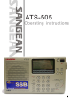 Sangean ATS-505P Operating Instructions Manual