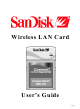 SanDisk Wireless LAN Card User Manual
