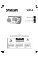Sangean WR-2 Operating Instructions Manual