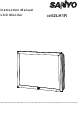 Sanyo CE52LH1R Instruction Manual