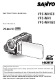 Sanyo Xacti VPC-WH1EX Instruction Manual