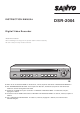 Sanyo DSR-2004 Instruction Manual