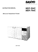 Sanyo MDF-594C Instruction Manual
