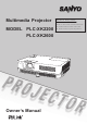 Sanyo PLC-XK2600 Owner's Manual