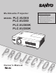 Sanyo PLC-XU300 Owner's Manual