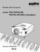 Sanyo PLV-75/PLV-80 Owner's Manual
