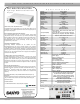 Sanyo WXU700A Quick Reference Manual
